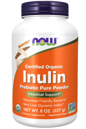 Now Inulin Pure Powder Organic 227gm
